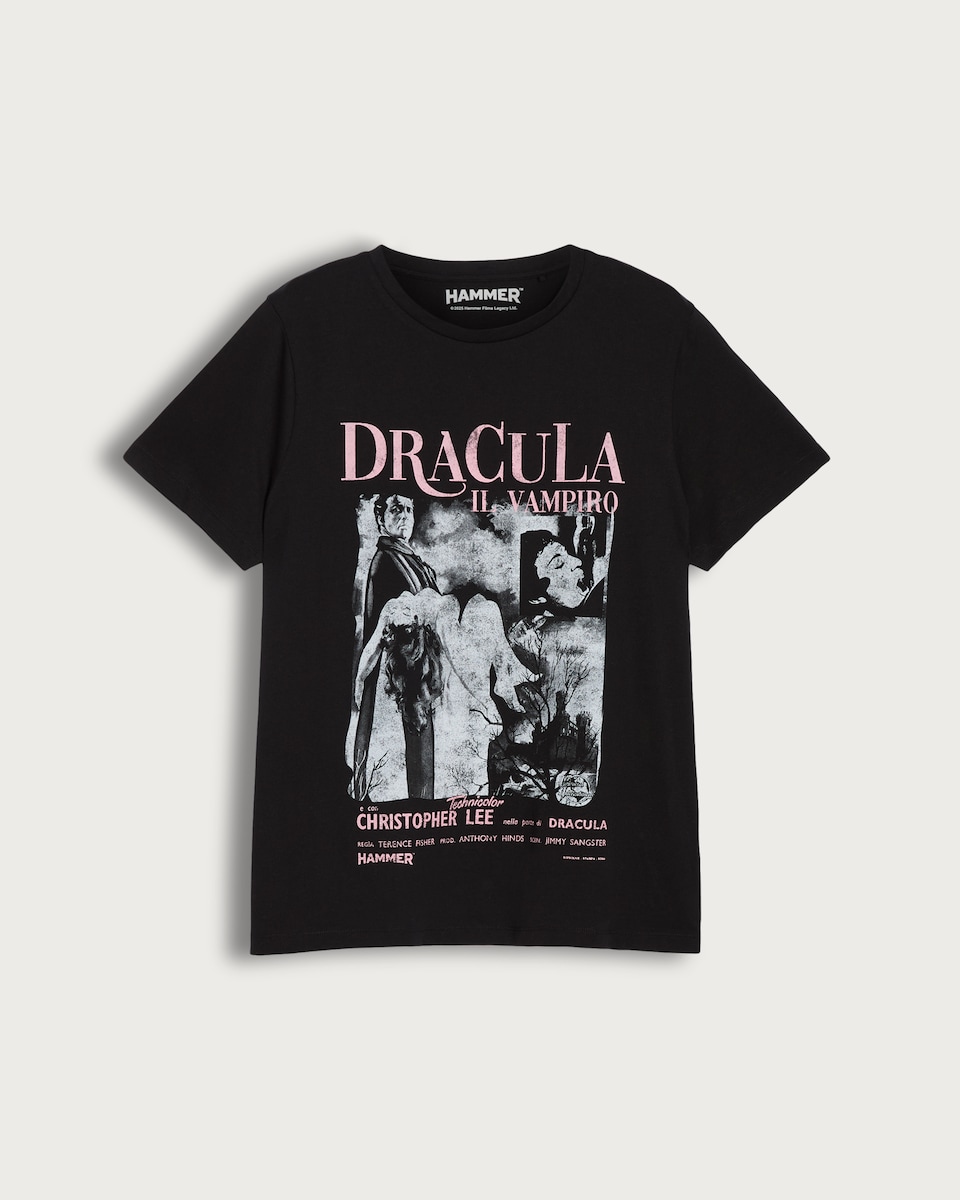 Warner Bros Dracula Pure Cotton T-Shirt in Black