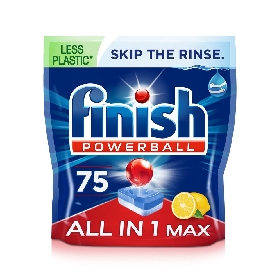 Finish Powerball All in One Lemon 75 Dishwasher Tablets 1200g