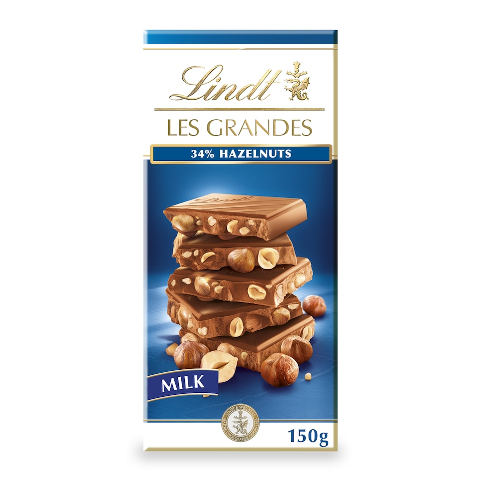 image 1 of Lindt Hazelnut Milk Chocolate Bar 150G
