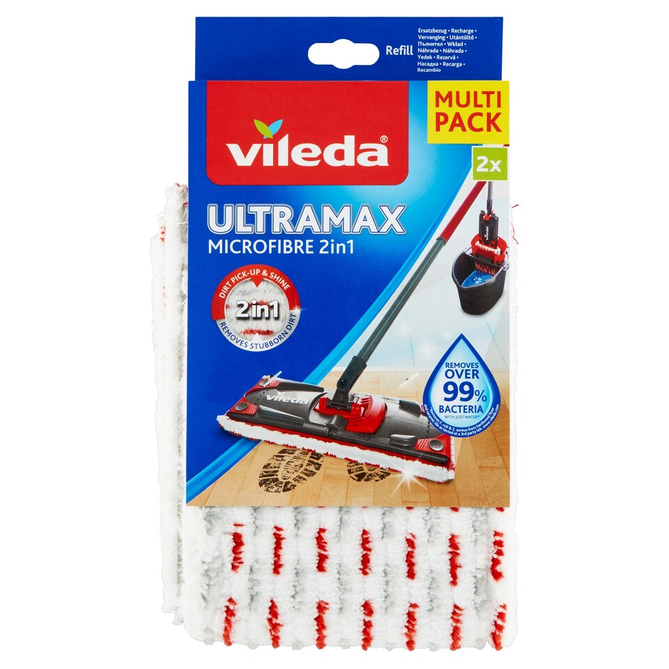 Obrázek 1 pro produkt Vileda Ultramax Microfibre 2v1 náhrada 2 ks