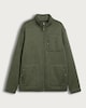 image 4 of F&F Fleece Snit Textured Zip Pocket Jacket in Khaki