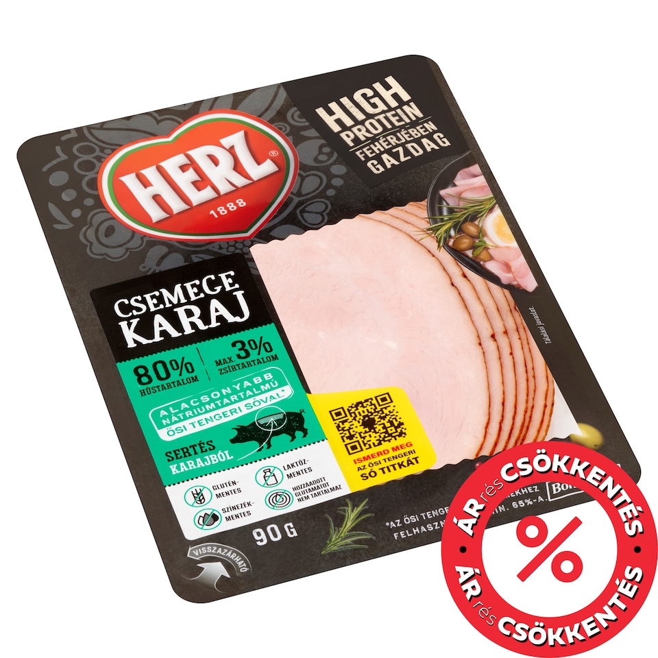 HERZ szeletelt csemege karaj 90 g