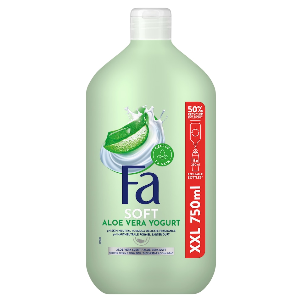 Fa Soft Aloe Vera Yogurt Shower Cream & Foam Bath 750 ml