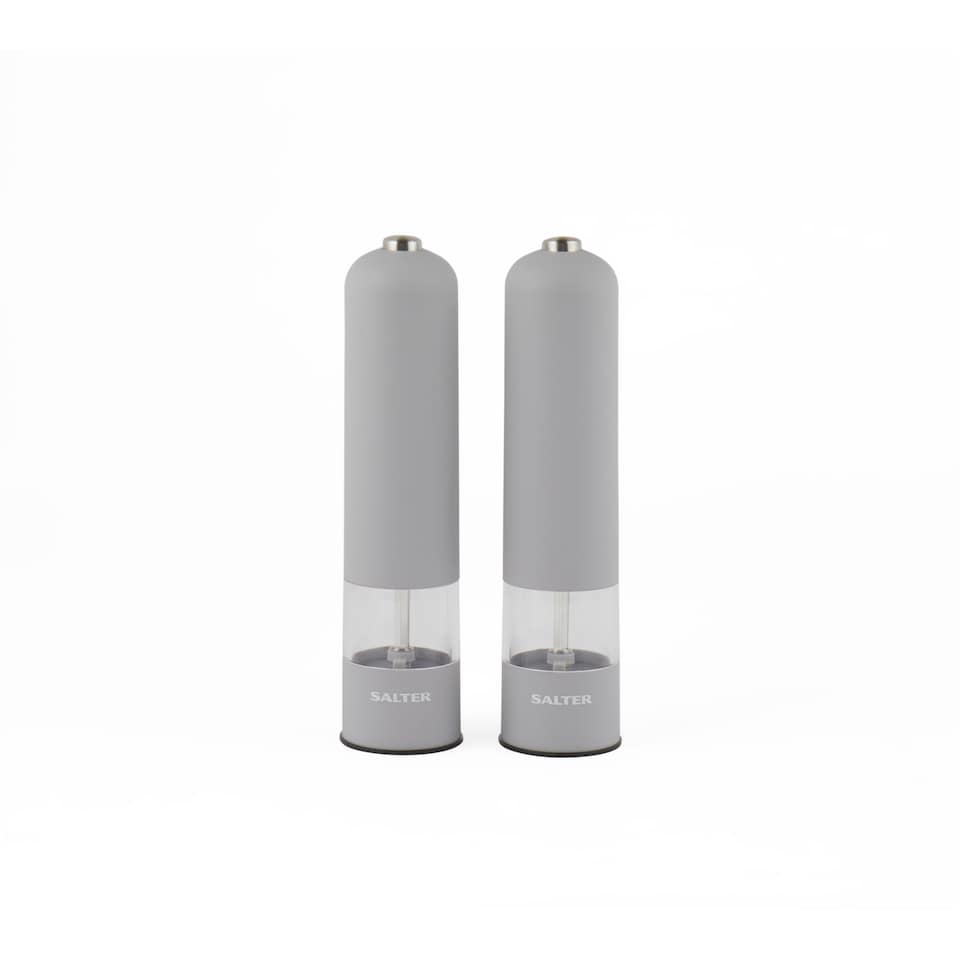 image 1 of Salter Grey Electronic Mill Set