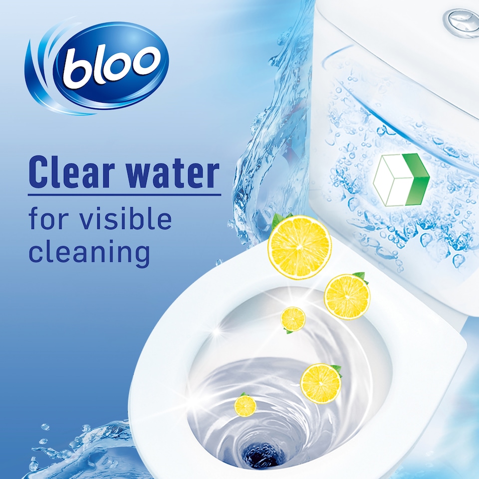 image 1 of Bloo Toilet Blocks - Lemon 4 x 50g (200g)