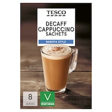 Tesco Decaff Cappuccino Sachets 120G (8X15)