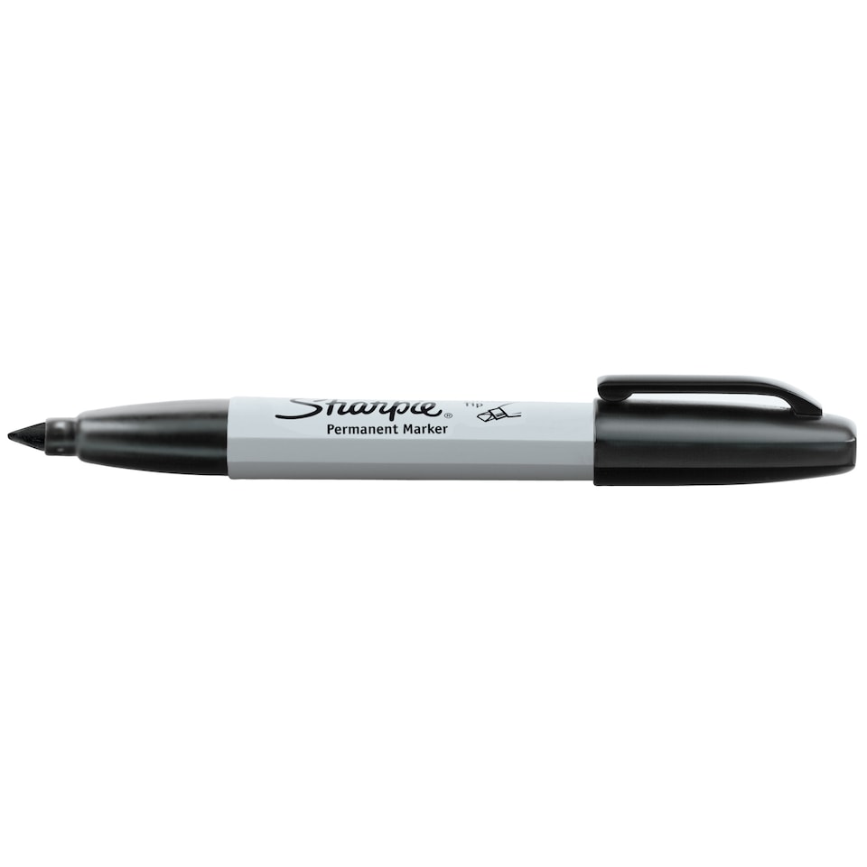 image 1 of Sharpie Permanent Markers, Chisel Tip, Black, 2 Count