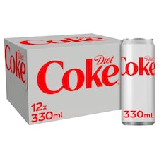 Diet Coke Soft Drink 12X330ml