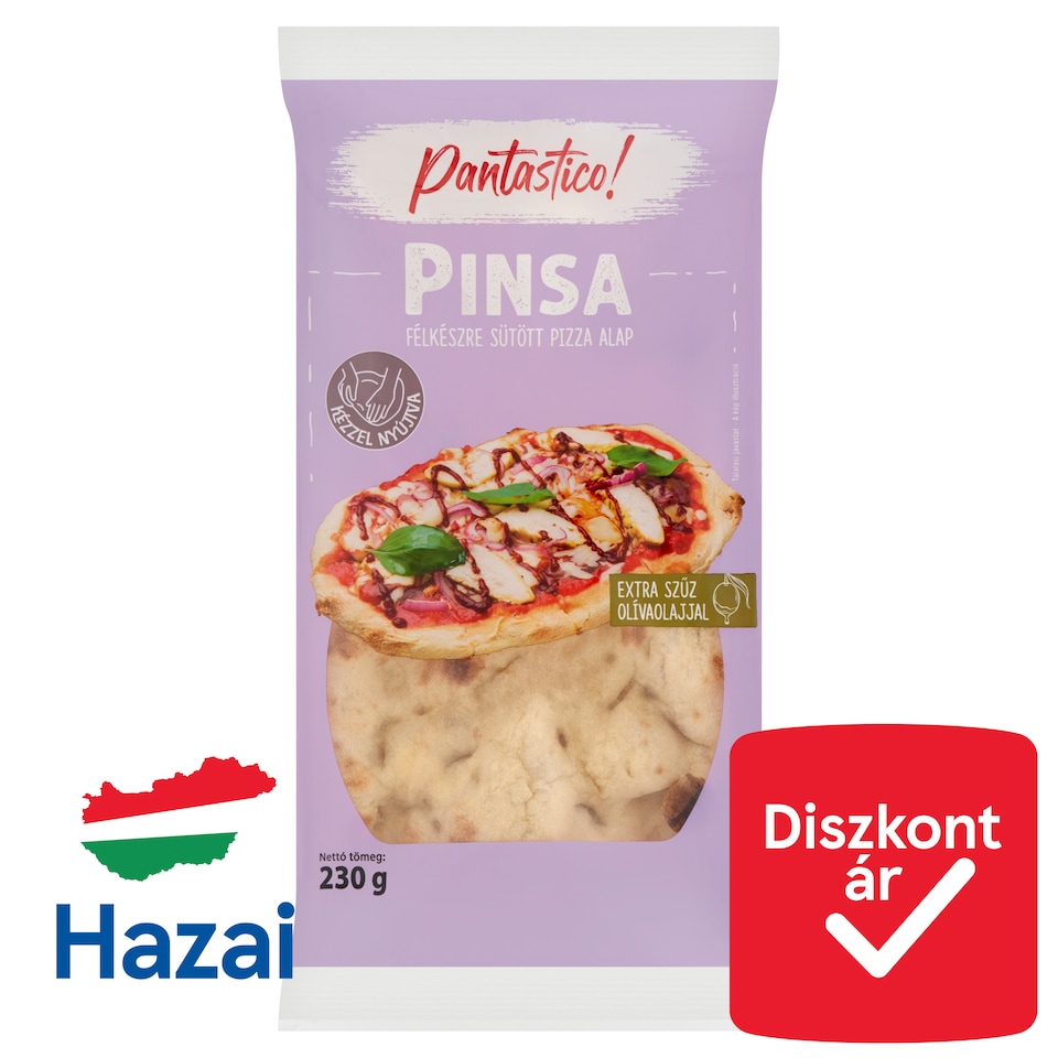 Pantastico! Pinsa félkészre sütött pizza alap 230 g