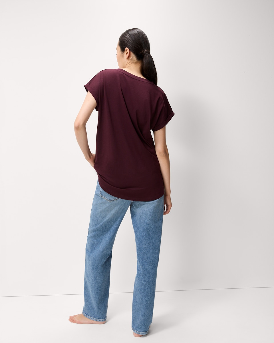 image 1 of F&F Pure Cotton Short Sleeved T-Shirt in Purple