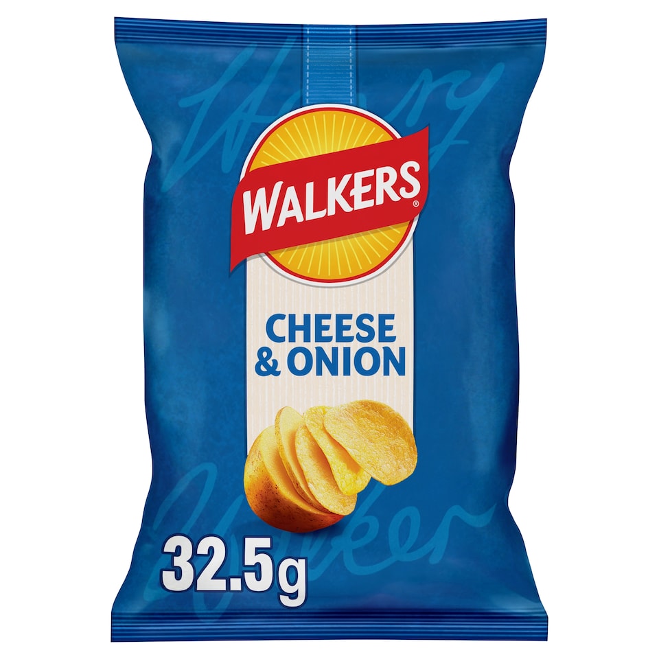 image 1 of Walkers Cheese & Onion Grab Bag Crisps 32.5g