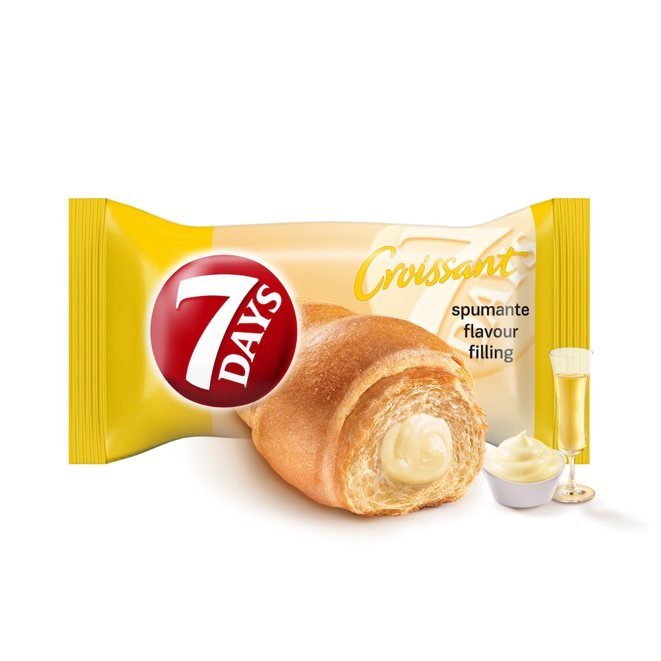 7DAYS croissant pezsgő ízű töltelékkel 60 g