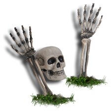 Tesco Buried Alive Skeleton Lawn Decoration
