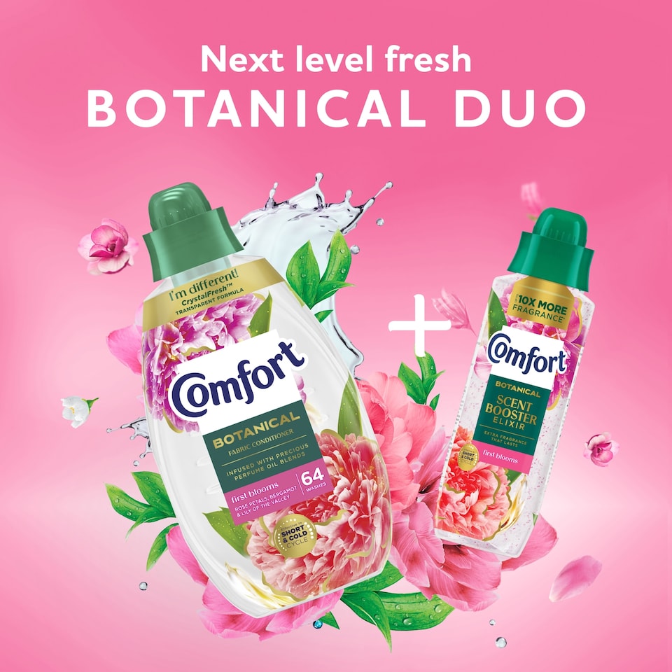image 1 of Comfort Botanical First Blooms Fabric Conditioner 64 Wash 960ml
