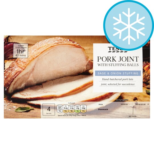 Tesco Pork Joint With Stuffing Balls 600G Tesco Groceries