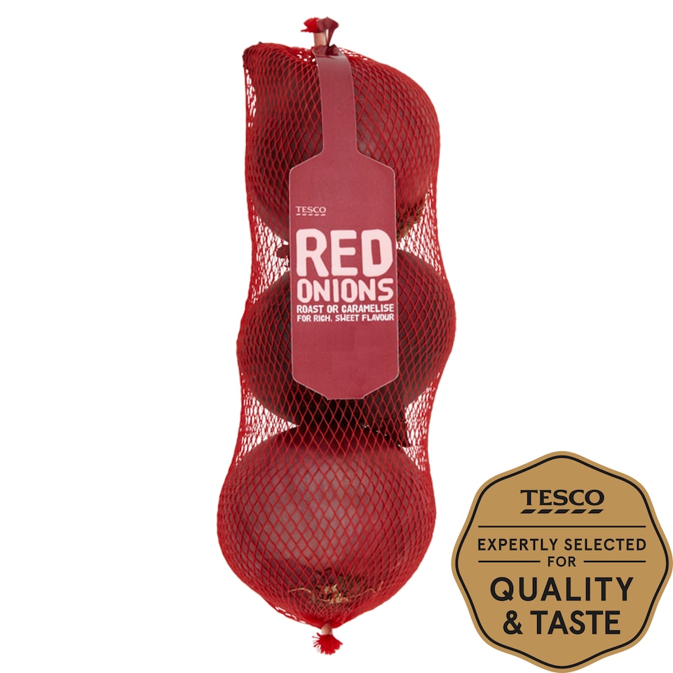 image 1 of Tesco Red Onions 3 Pack
