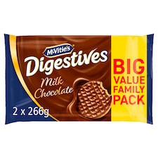 McVitie's Digestives Milk Chocolate Biscuits Twin Pack 2 x 266g