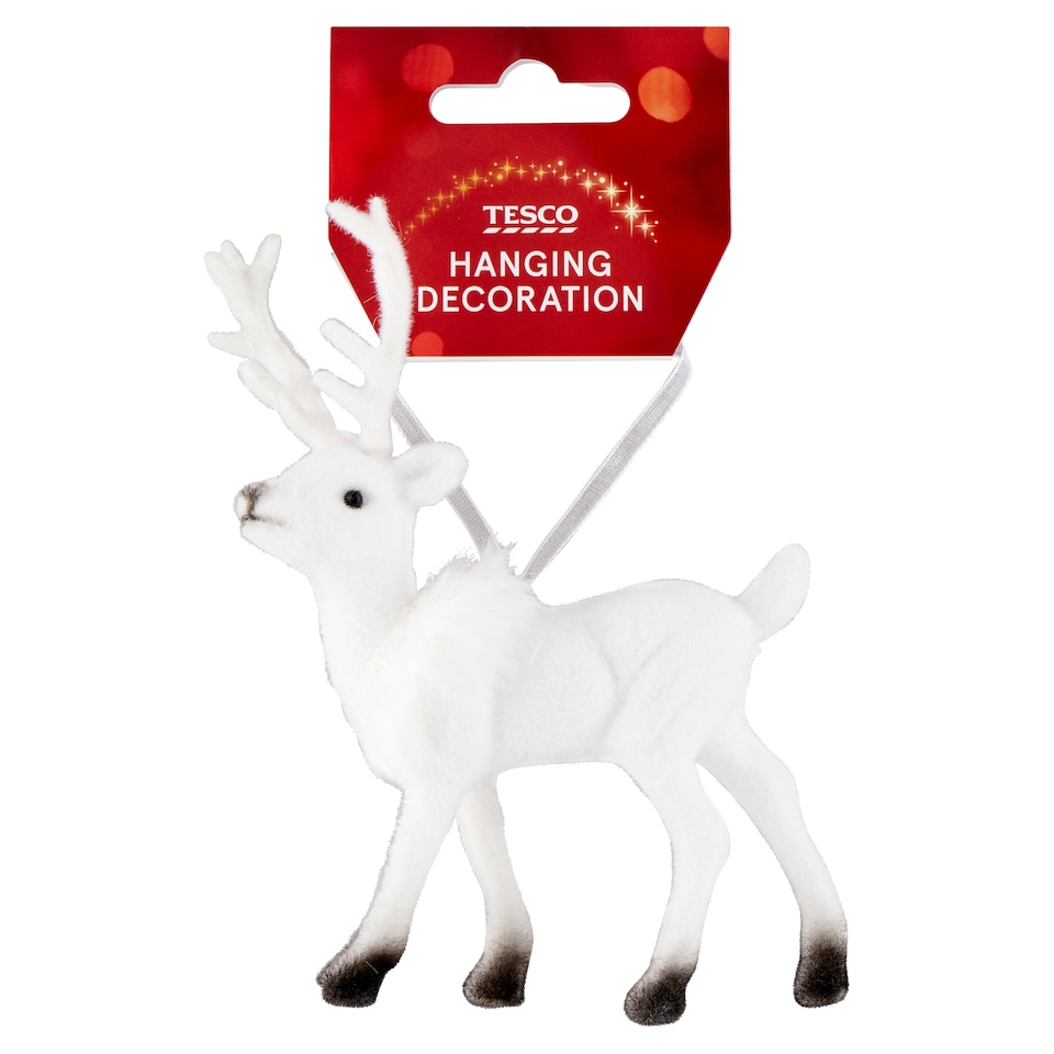 Tesco Plyšový sob se šálou závěsná dekorace