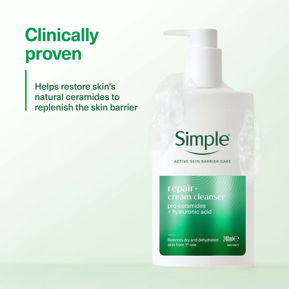 image 1 of Simple Repair+ Cream Cleanser 240ml