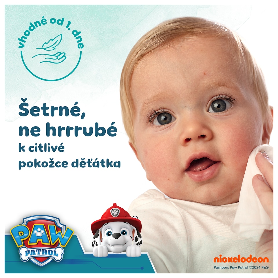 Obrázek 1 pro produkt Pampers Harmonie Aqua Dětské Čisticí Ubrousky 9 Balení = 432 Ubrousků