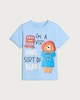image 4 of Paddington Bear Pure Cotton T-Shirt in Blue