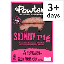 Powters Skinny Pig Pork Sausages 400G (L