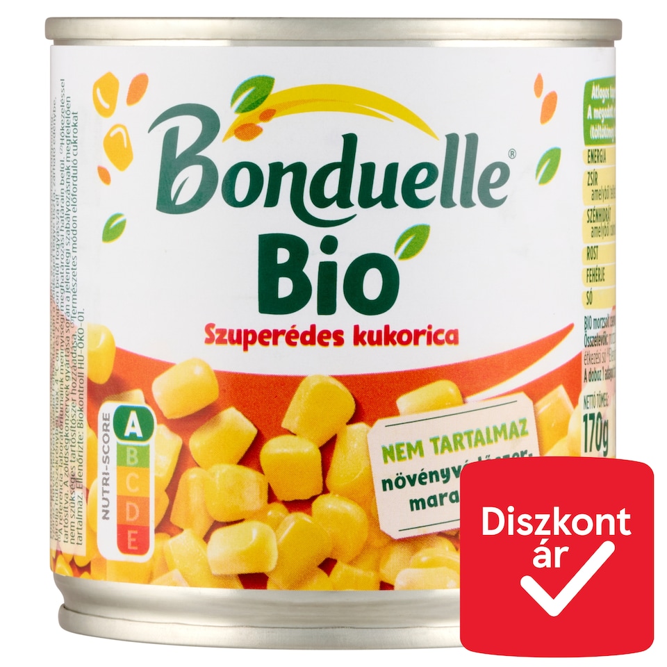 Bonduelle Gold bio szuperédes kukorica 150 g  1. kép