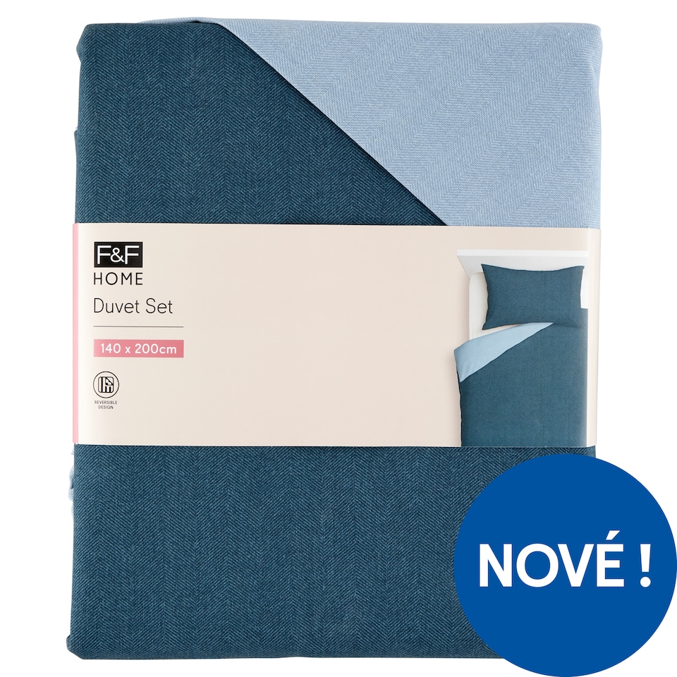 Obrázek 1 pro produkt F&F Home Blue Reversible ložní souprava 140 cm x 200 cm