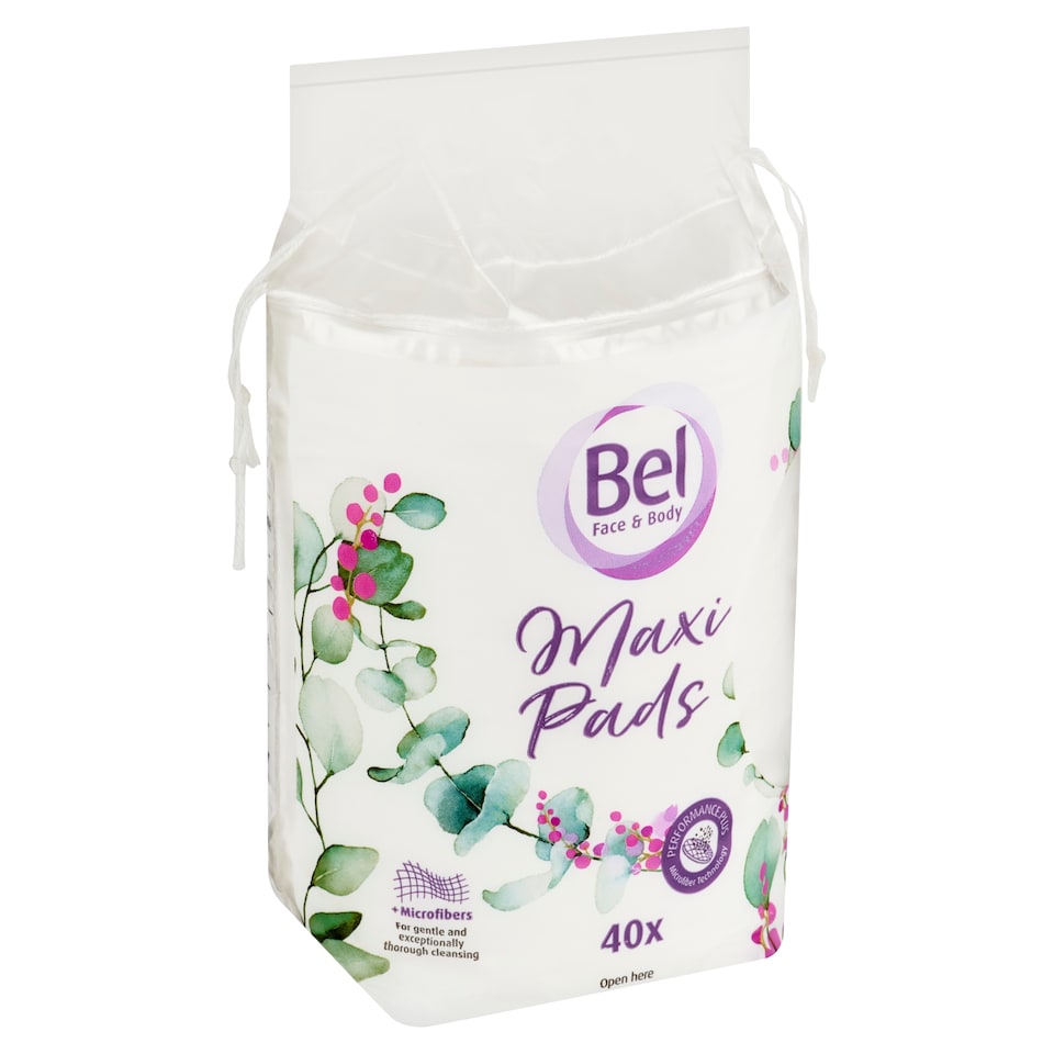 obrázok 1 z Bel Face & Body Cosmetic odličovacie tampóny s mikrovláknom oválne maxi 40 ks