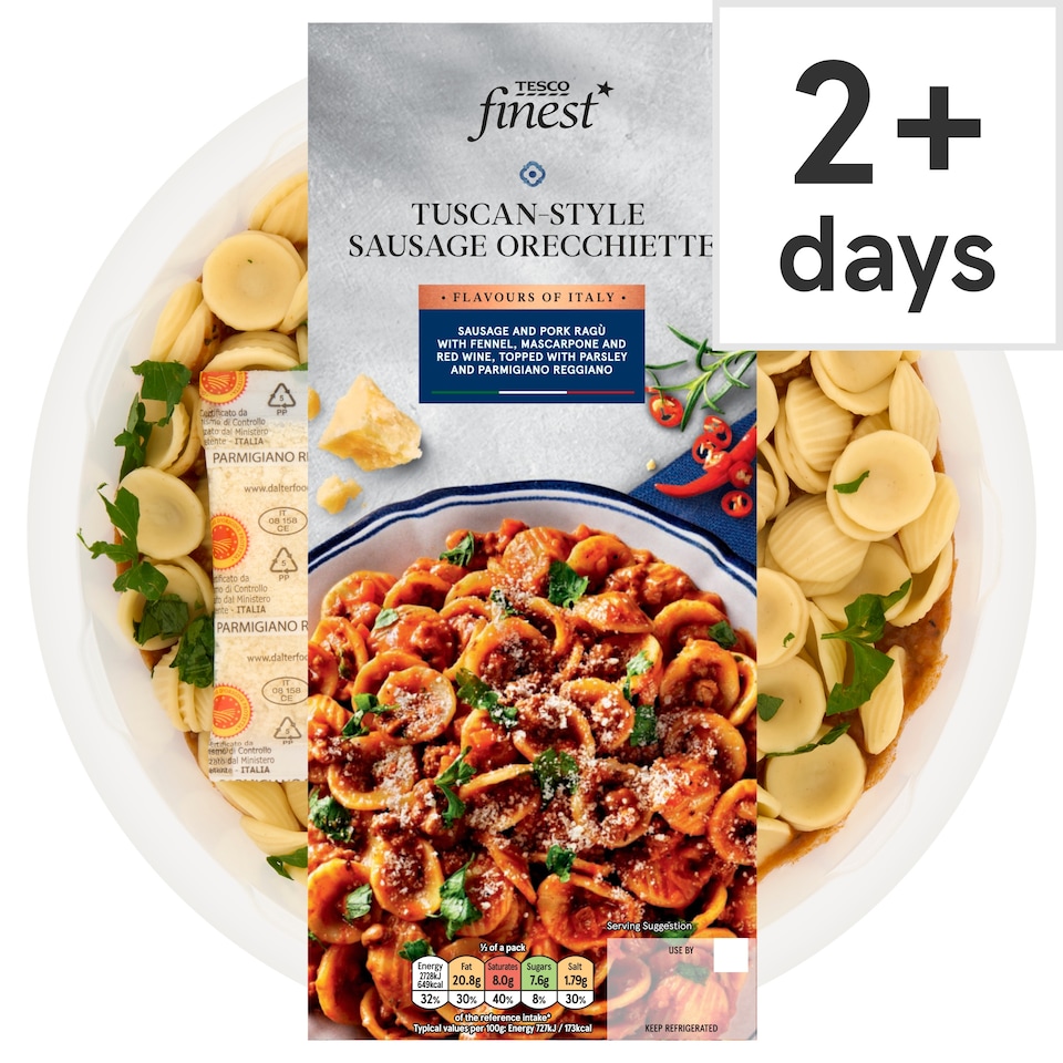image 1 of Tesco Finest Tuscan Sausage Orecchiette 750g