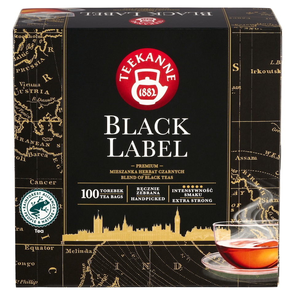 Obrázek 1 pro produkt Teekanne Black Label černý čaj 100 x 2,0g (200g)