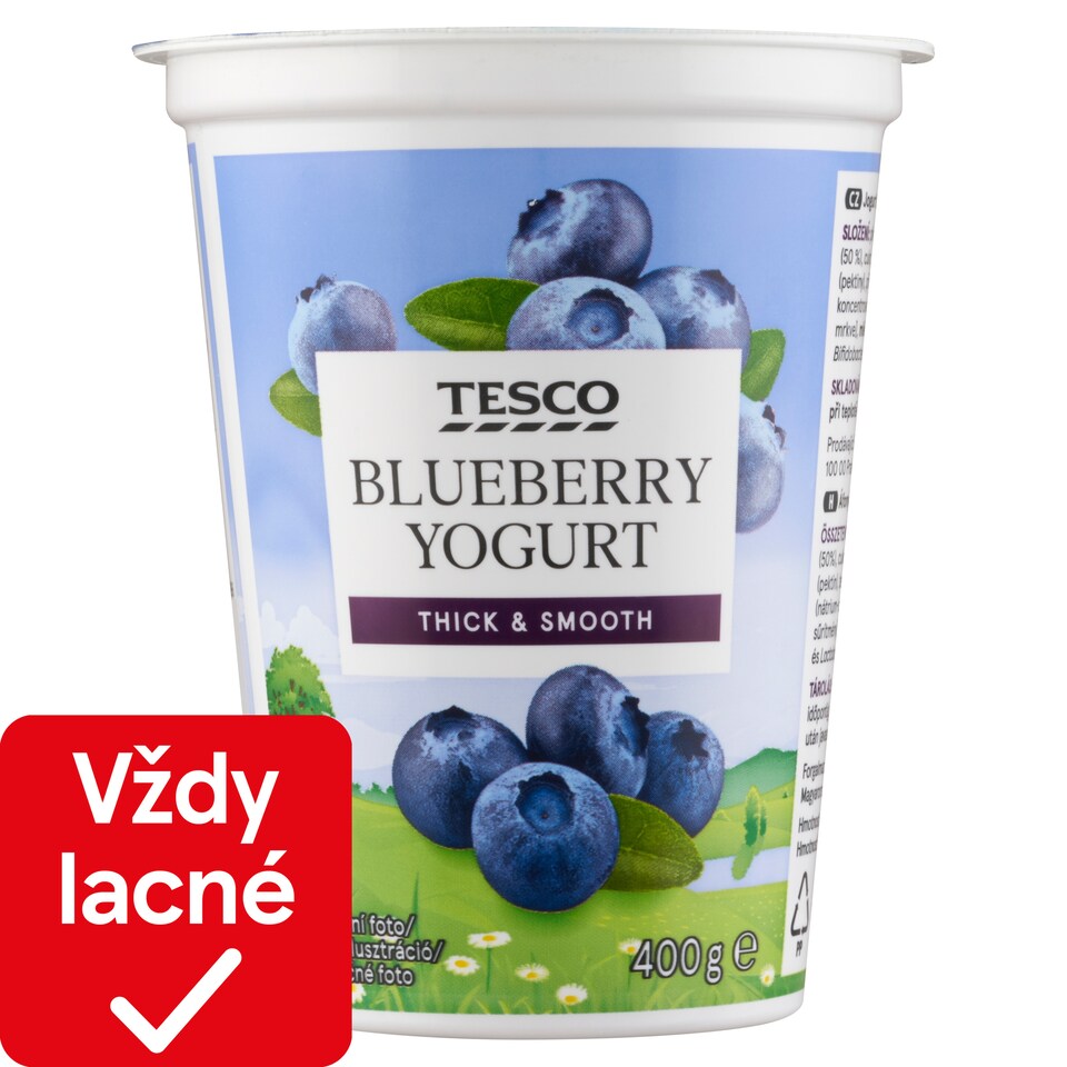 Tesco Jogurt čučoriedkový 400 g