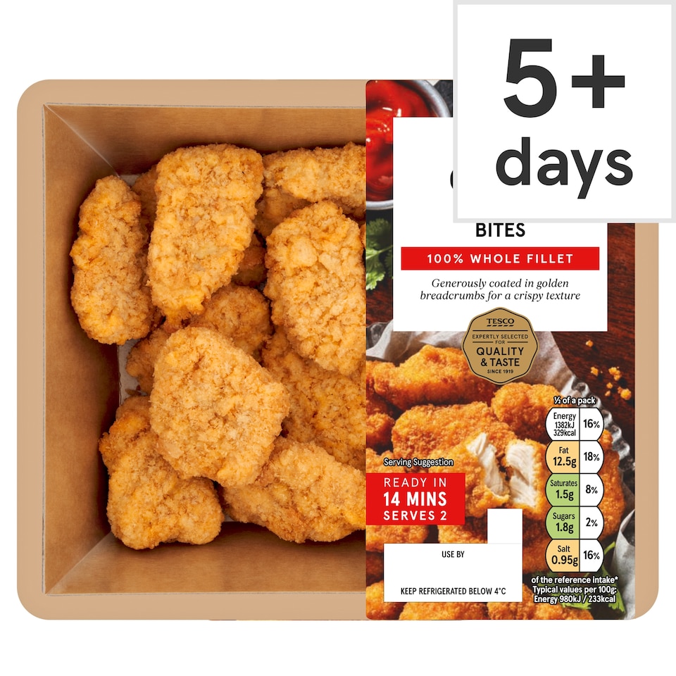 Tesco Crispy Chicken Bites 300g