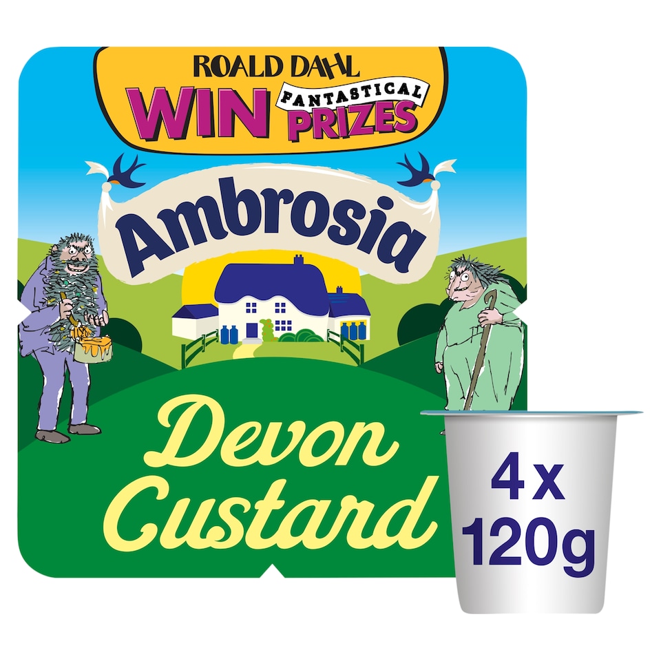 image 1 of Ambrosia Ready To Eat Devon Custard 4 X 120G