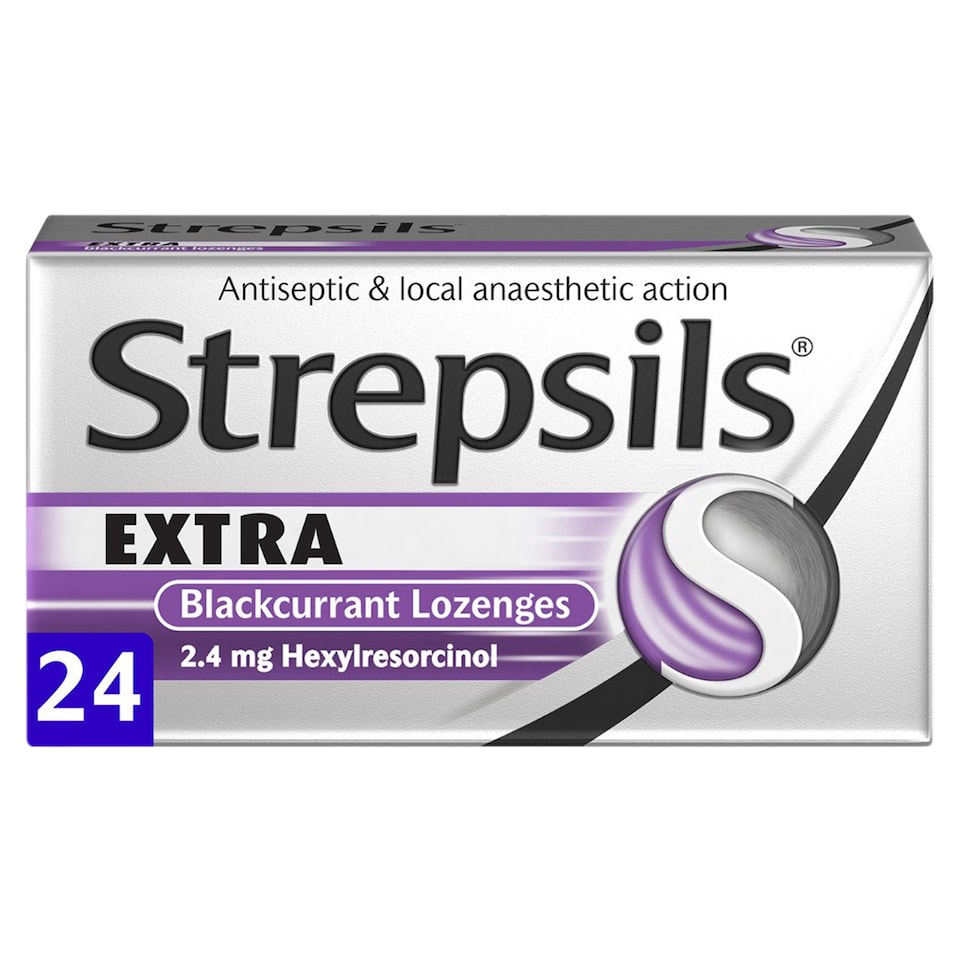 Strepsils Extra Blackcurrant Lozenges 24'S