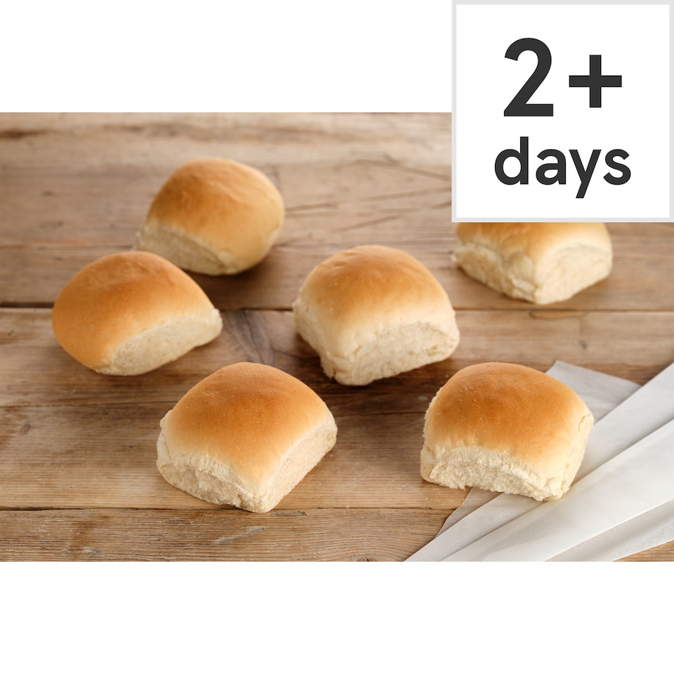 image 1 of Tesco Big Bite Soft White Rolls 6 Pack