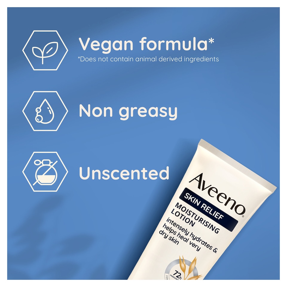 image 1 of Aveeno Skin Relief Body Lotion Moisturiser for Very Dry Skin 200ml