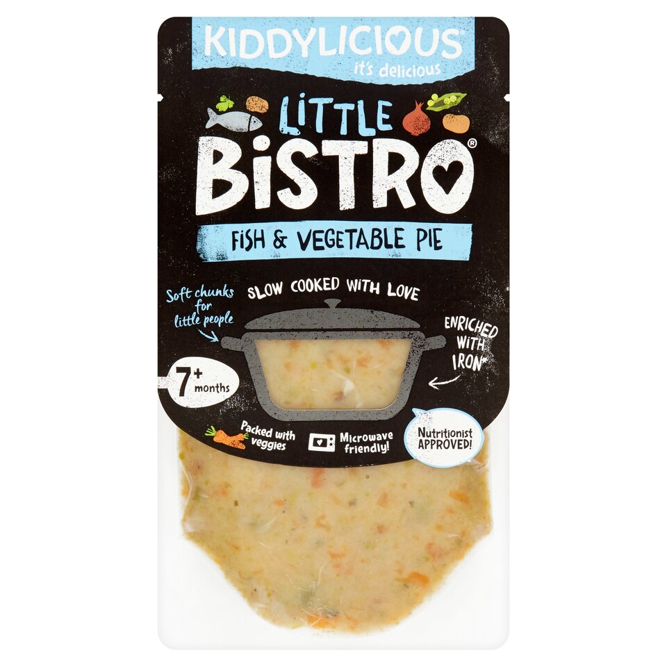 Kiddylicious Little Bistro Fish And Vegetable Pie 130G