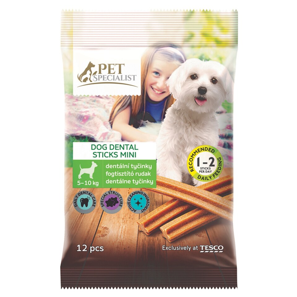 Tesco Pet Specialist Mini Dental Sticks for Small Adult Dogs 12 pcs 270 g