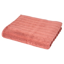 F&F Home Clay Pink Ribbed Bath Sheet Towel