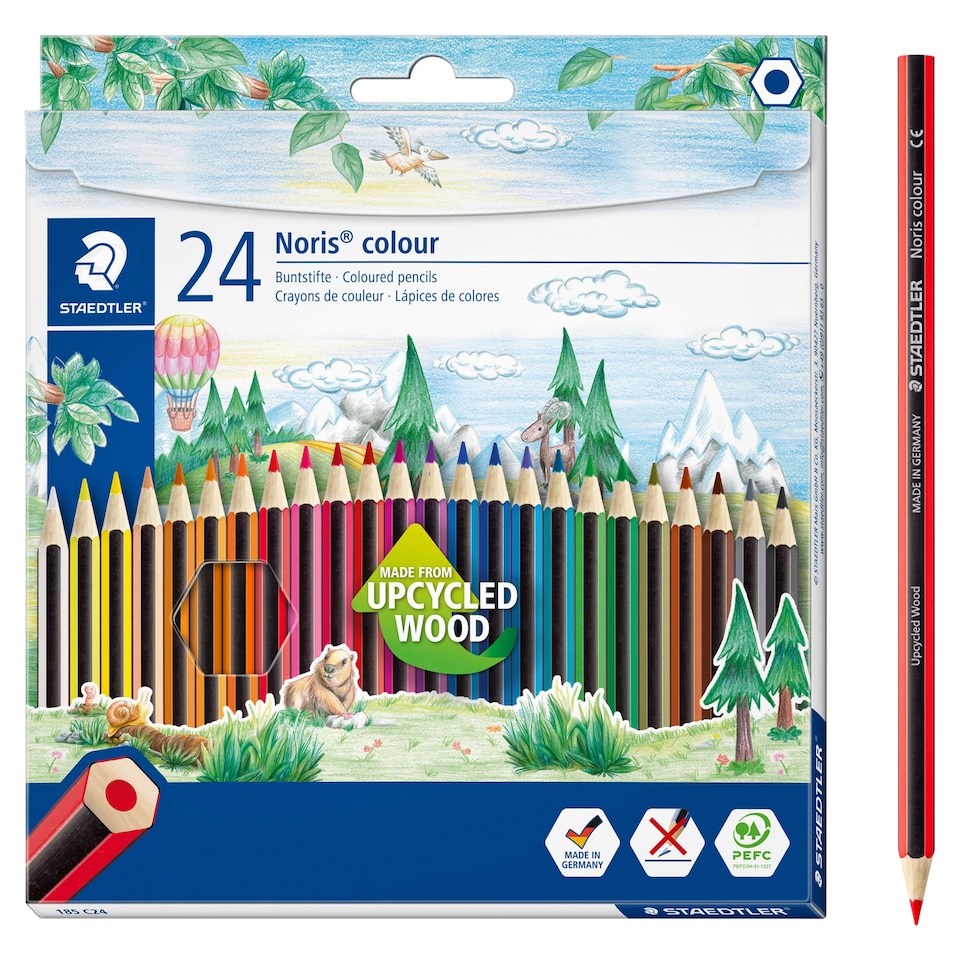 image 1 of Staedtler Noris Stationery Colouring Pencils 24 Pack