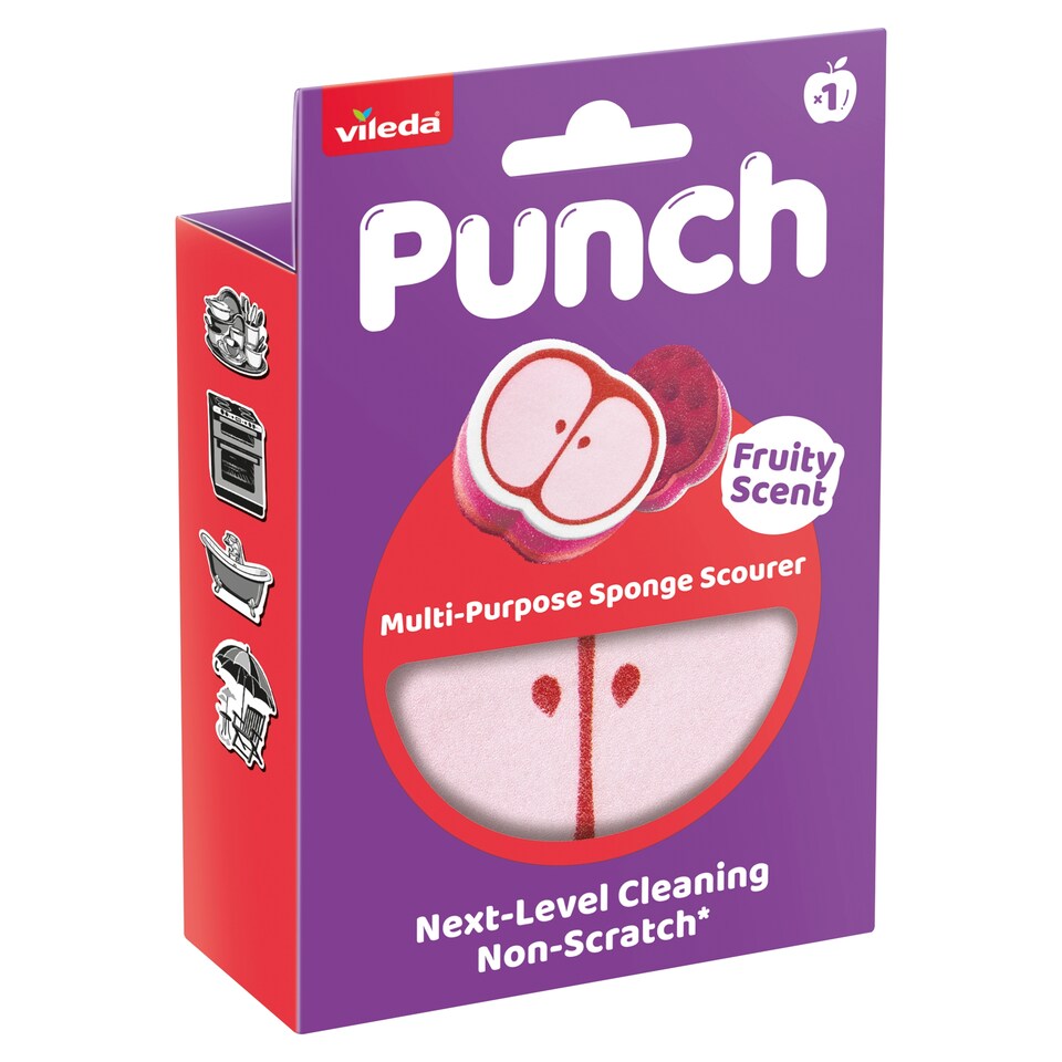 image 1 of Vileda Punch Multi-Purpose Sponge Scourer