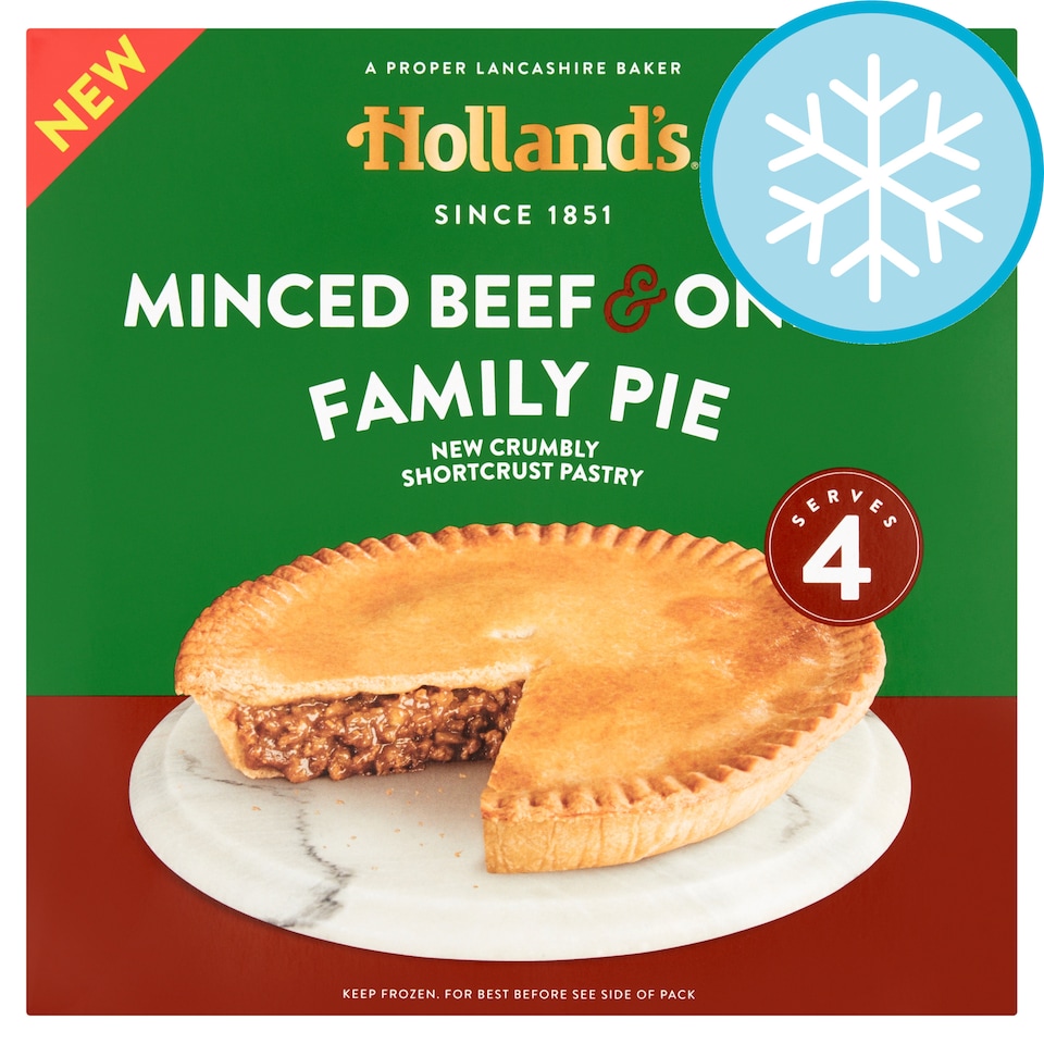 Holland's Minced Beef & Onion Family Pie
