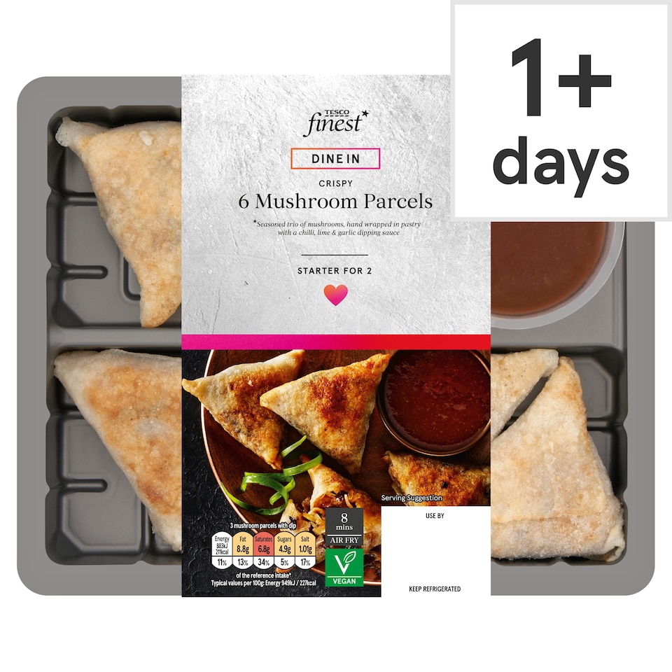 Tesco Finest 6 Mushroom Parcels 210g