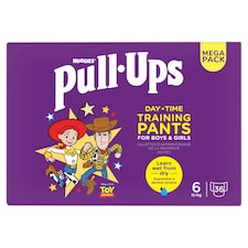 Huggies Pull Ups Day Time Training Nappy Pants Size 6 Unisex 36 Nappies