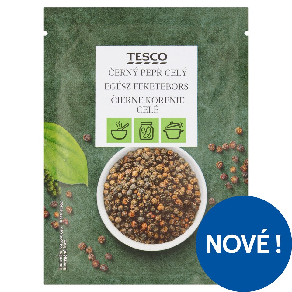 Tesco Black Pepper Whole 14g