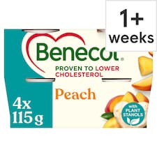 Benecol Peach Yogurt 4x115g
