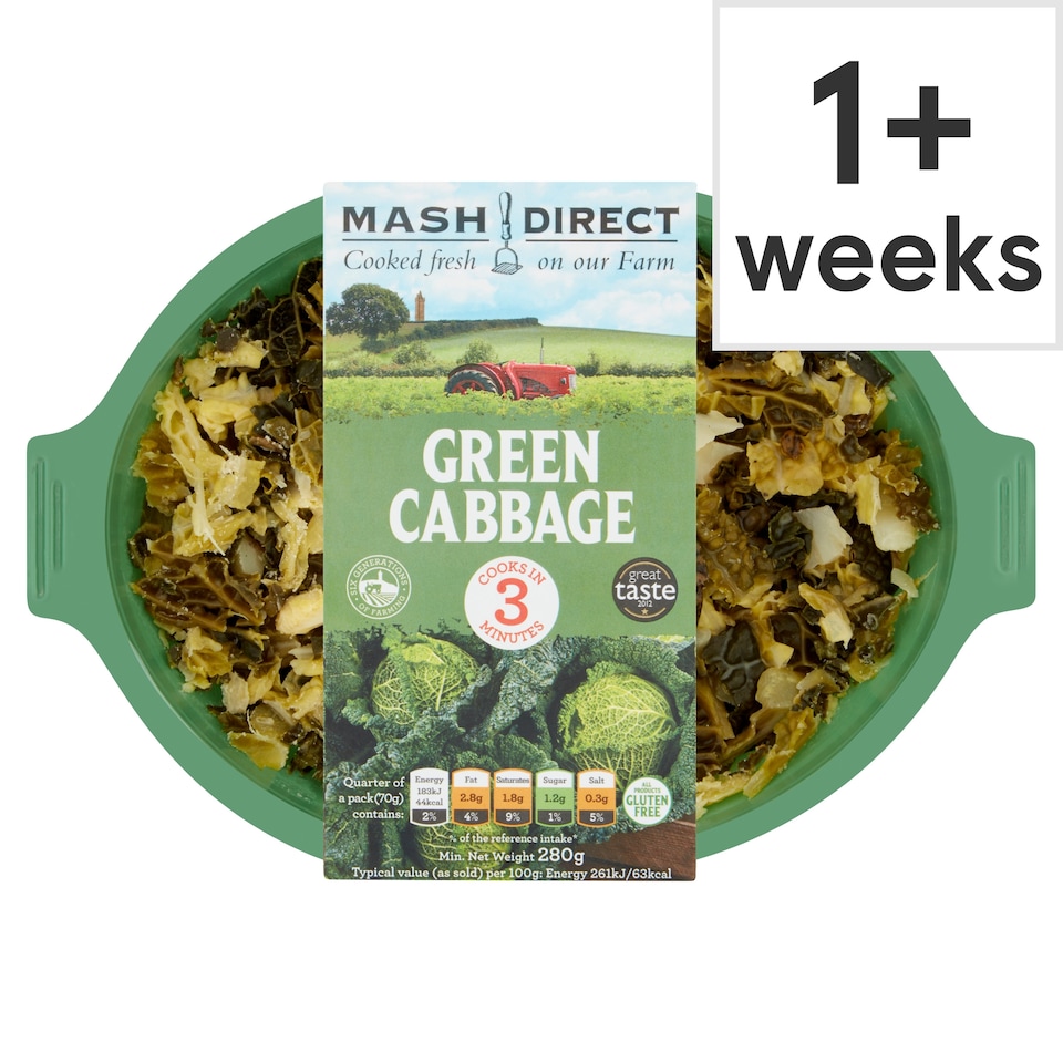 Mash Direct Green Cabbage 280G