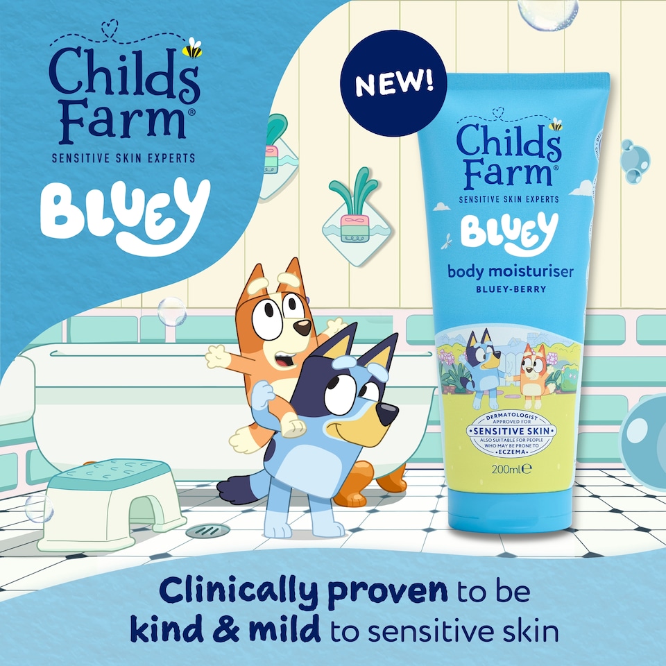 image 1 of Childs Farm and Bluey, Moisturiser, Bluey-Berry, 200ml