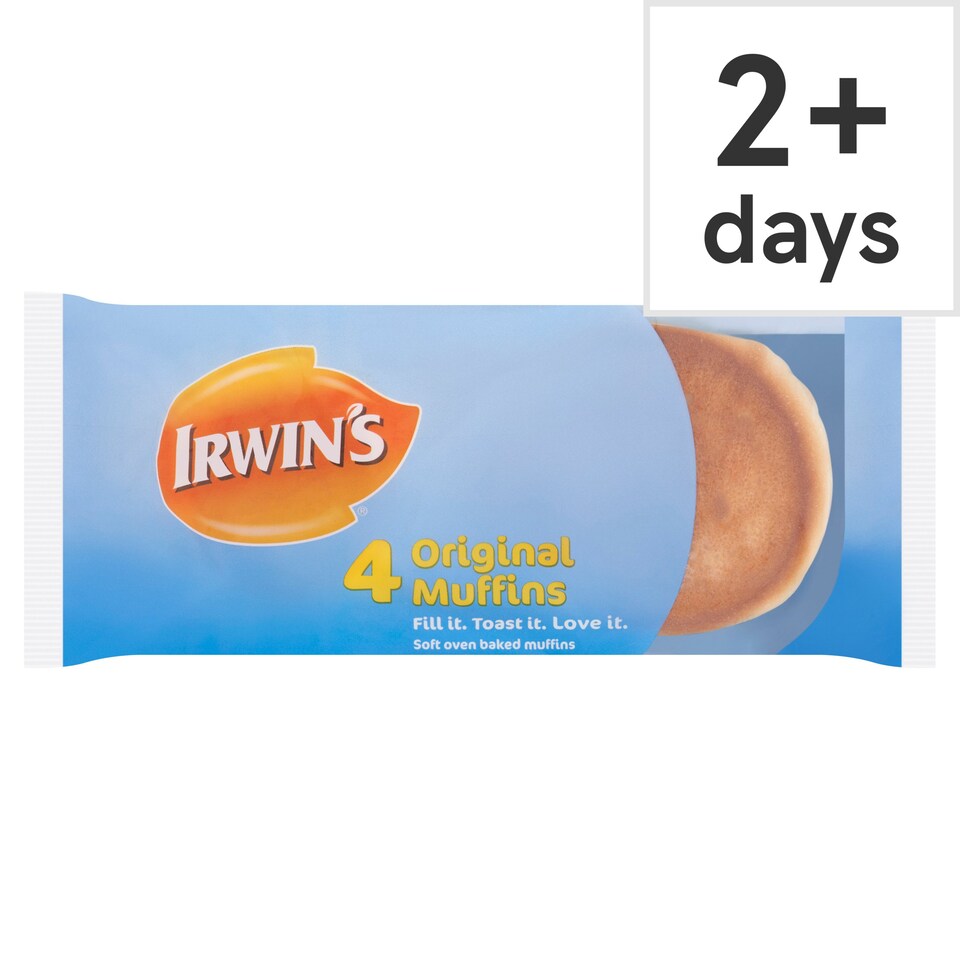 Irwin's Traditional Muffins 4 Pack Tesco Groceries